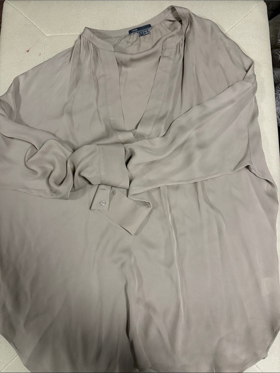 Vince Tops - Vince Soft Taupe Silk Blouse